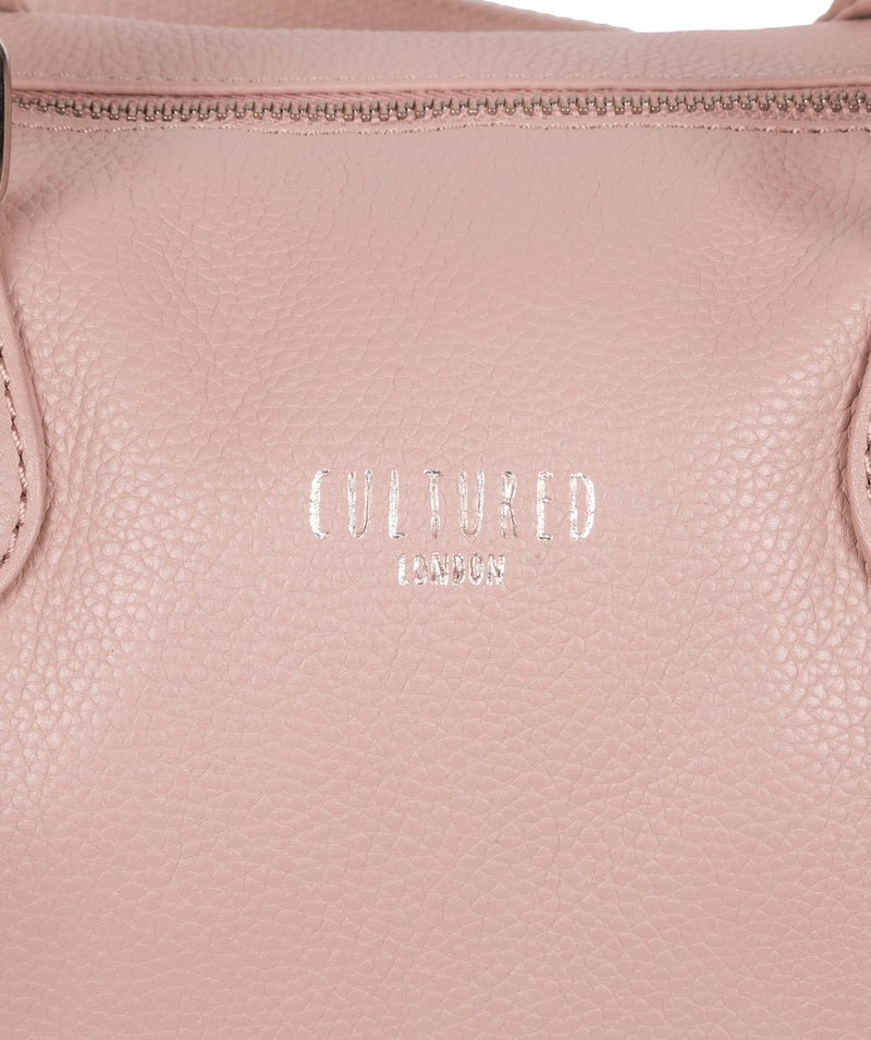 'Circuit' Blush Pink Leather Mini Holdall