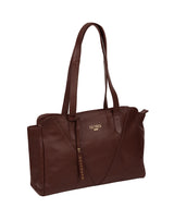 'Astoria' Rich Chestnut Leather Shoulder Bag