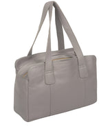 'Marquee' Grey Leather Handbag