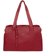 'Marquee' Red Leather Handbag