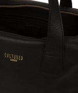 'Hammersmith' Black Leather Handbag