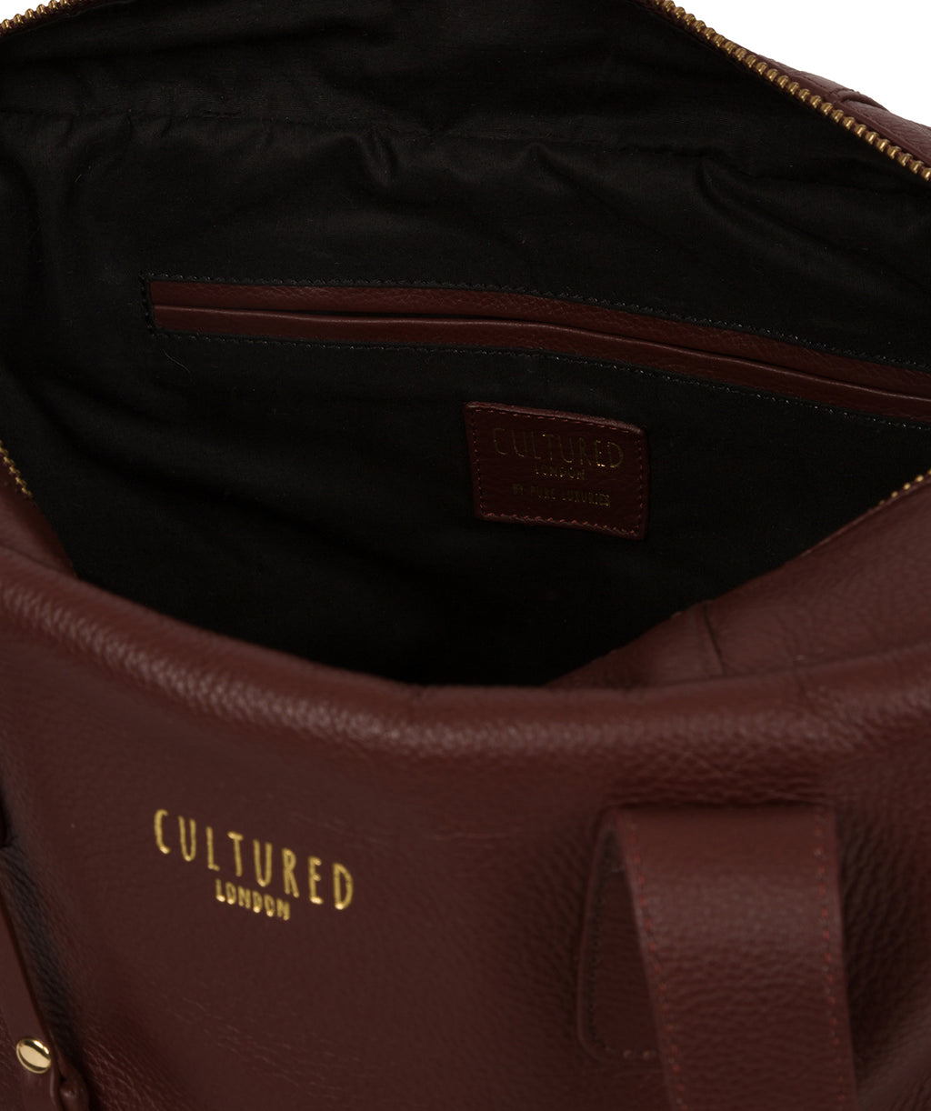 Chestnut Leather Handbag 'Hammersmith' by Cultured London – Pure ...