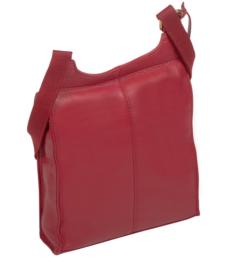 'Covent' Red Leather Cross Body Bag