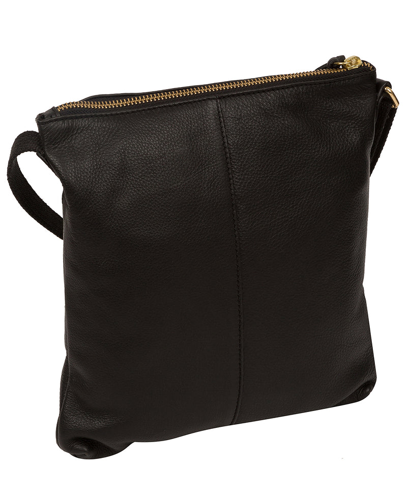 'Camden' Black Leather Cross Body Bag