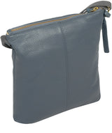 'Camden' Moonlight Blue Leather Cross Body Bag