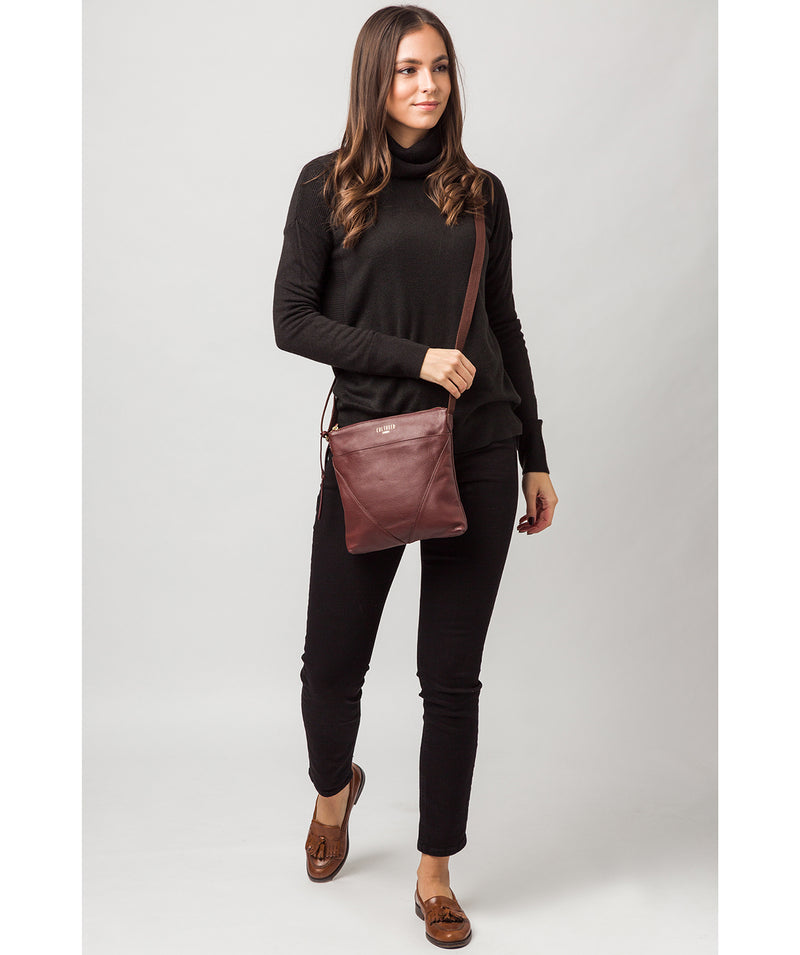 'Camden' Rich Chestnut Leather Cross Body Bag
