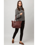 'Moorgate' Rich Chestnut Leather Tote Bag
