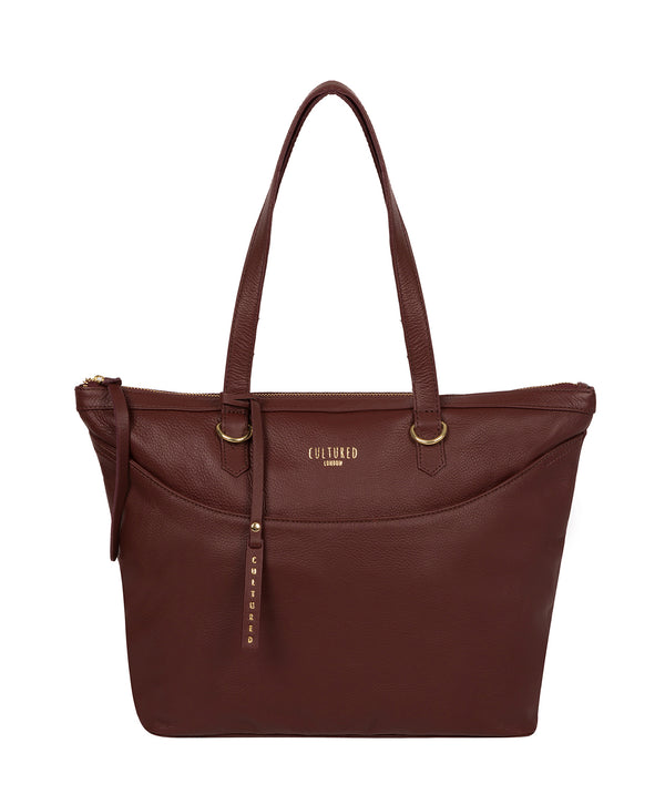 'Heston' Rich Chestnut Leather Tote Bag
