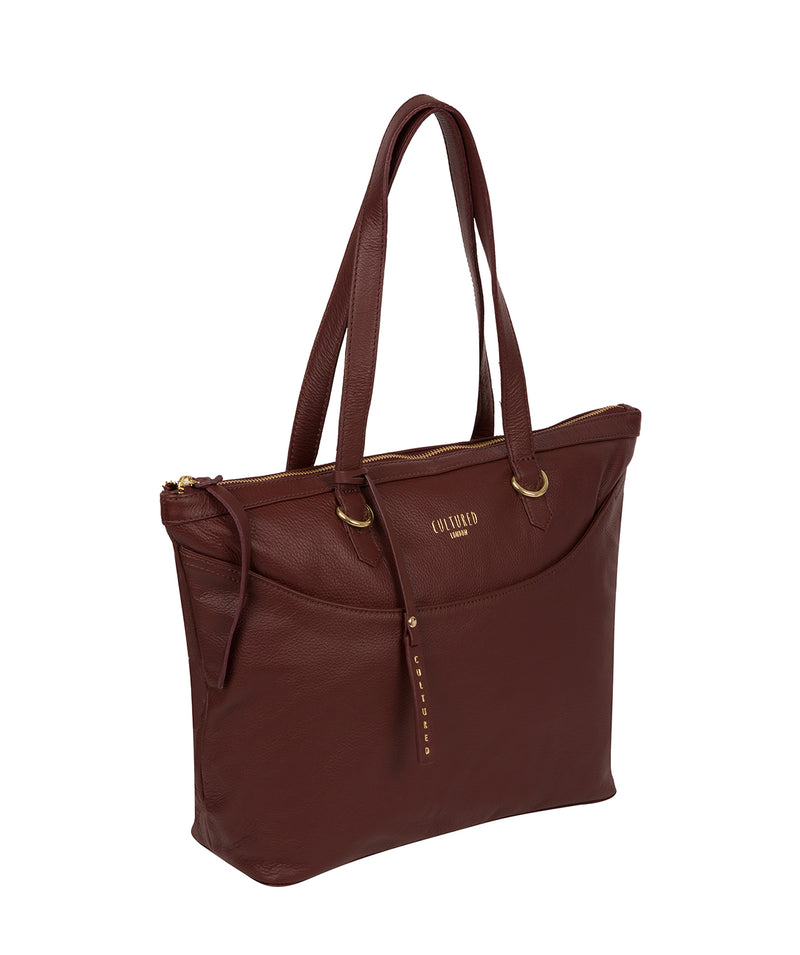 'Heston' Rich Chestnut Leather Tote Bag
