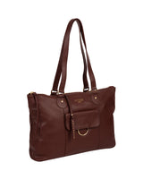 'Bayswater' Rich Chestnut Leather Tote Bag