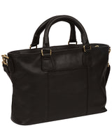 'Mitcham' Black Leather Grab Bag