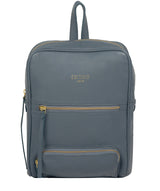 'Abbey' Moonlight Blue Leather Backpack