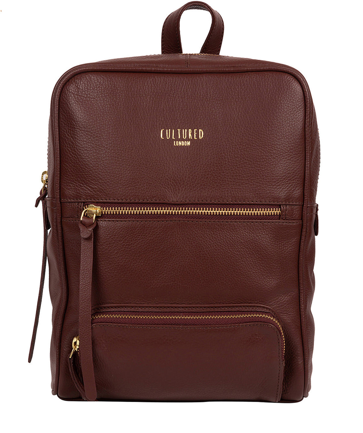 Chestnut Leather Backpack 'Abbey' by Cultured London