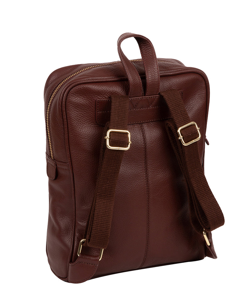 'Abbey' Rich Chestnut Leather Backpack