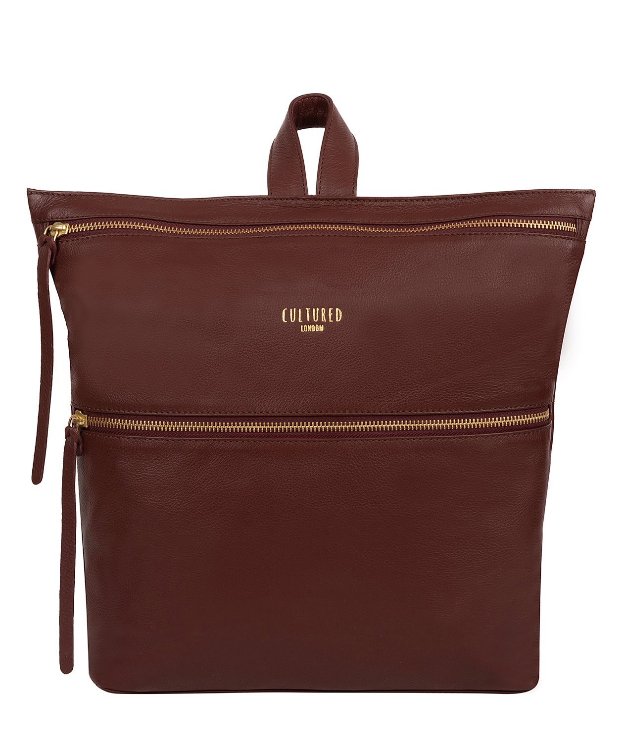 Chestnut Leather Backpack 'Addington' by Cultured London – Pure ...