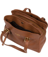 'Beckenham' Dark Tan Leather Handbag