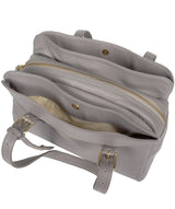 'Beckenham' Grey Leather Handbag