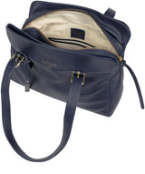 'Beckenham' Ink Leather Handbag