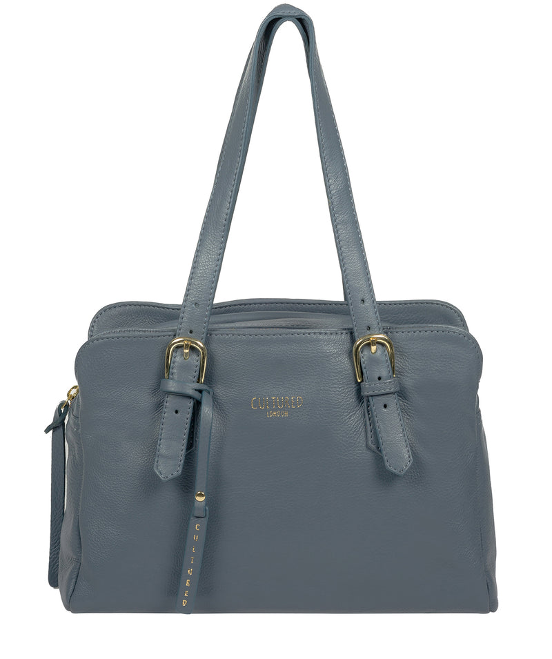 'Beckenham' Moonlight Blue Leather Handbag