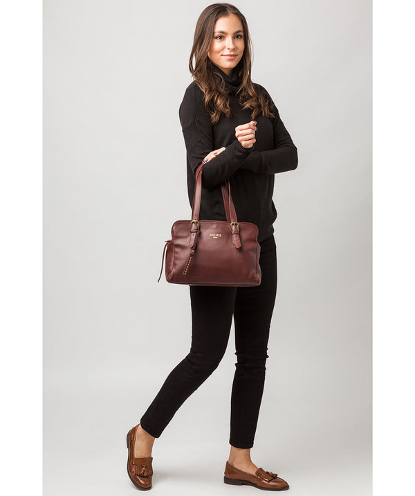 'Beckenham' Rich Chestnut Leather Handbag