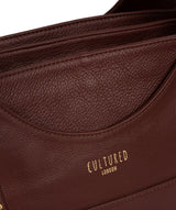 'Boston' Rich Chestnut Leather Shoulder Bag