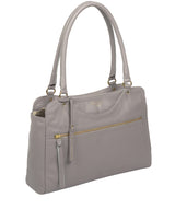 'Shadwell' Grey Leather Handbag