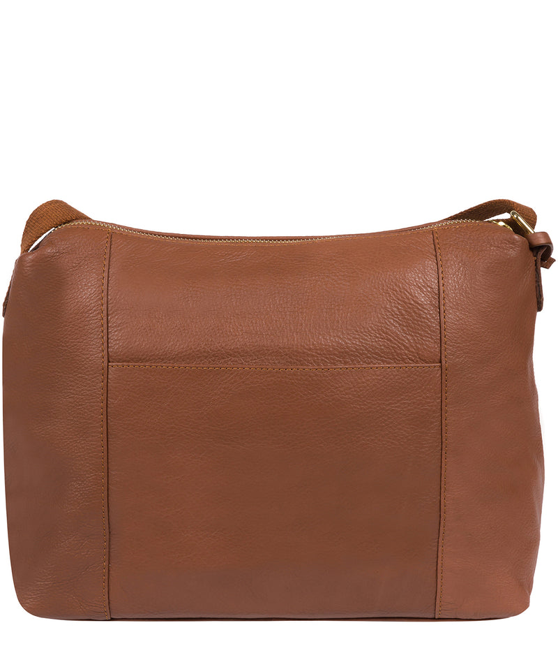 'Chancery' Dark Tan Leather Shoulder Bag