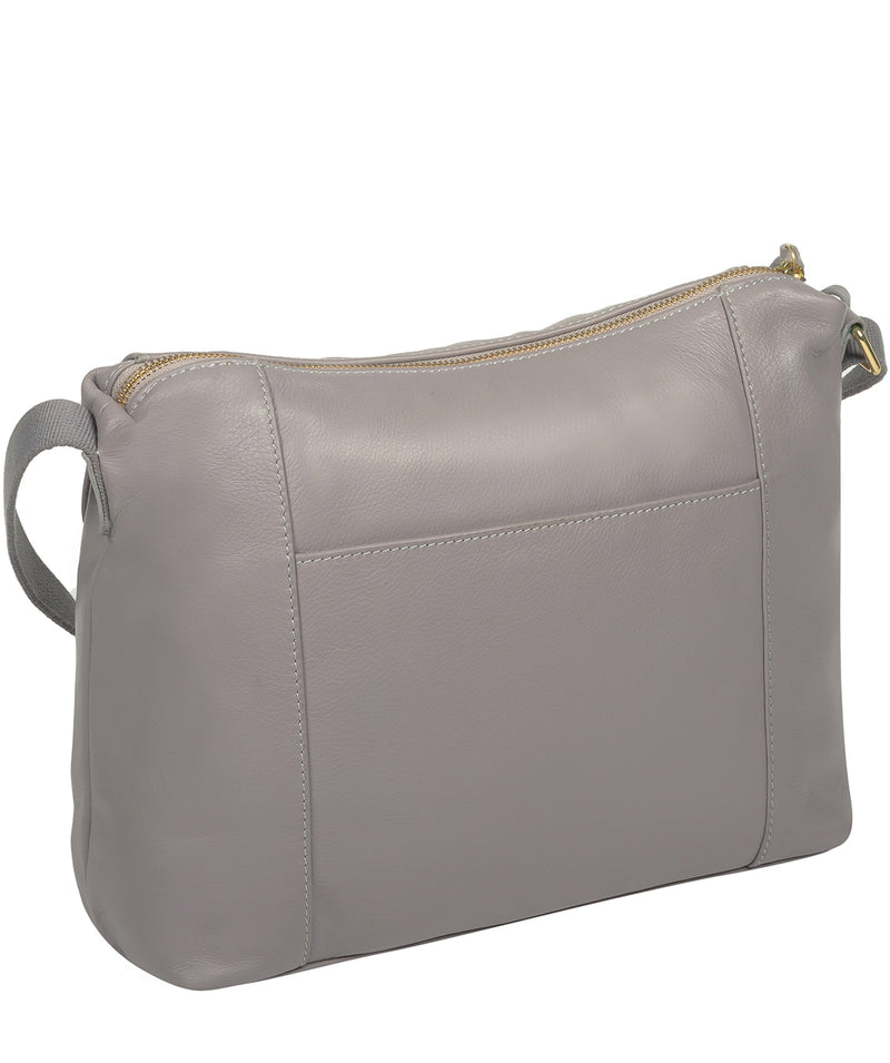 'Chancery' Grey Leather Shoulder Bag