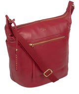 'Gants' Red Leather Cross Body Bag