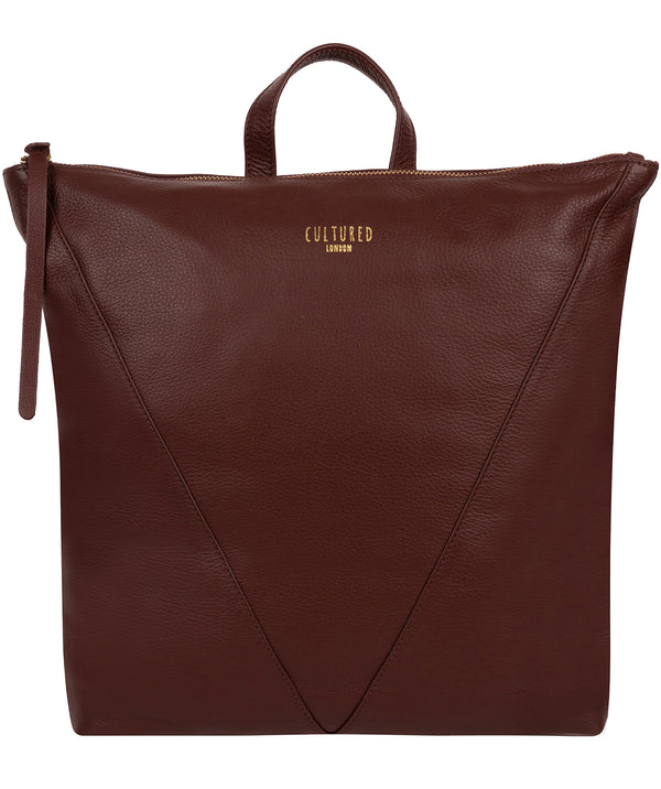 'Iiford' Rich Chestnut Leather Backpack