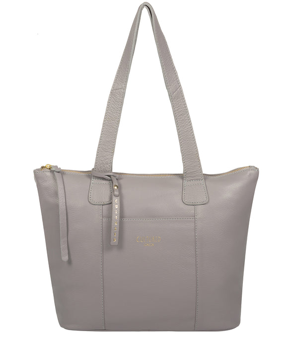 'Kensal' Grey Leather Handbag