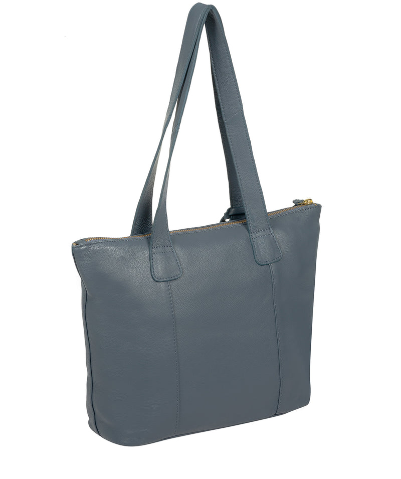 'Kensal' Moonlight Blue Leather Handbag