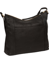 'Iver' Black Leather Shoulder Bag