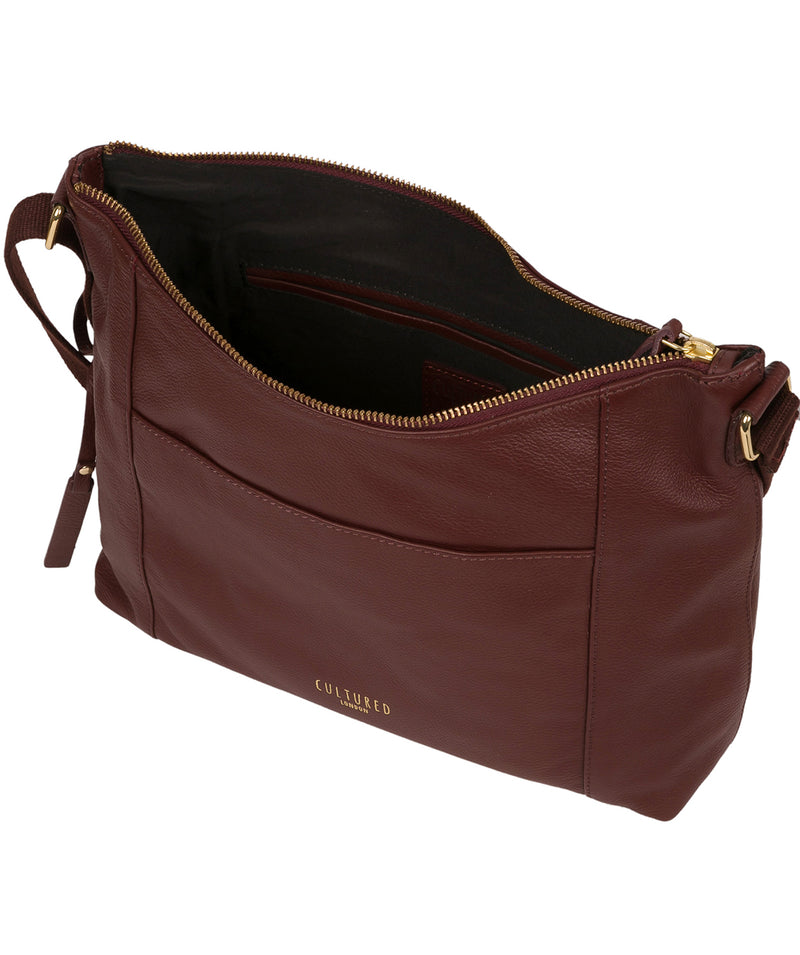 'Iver' Rich Chestnut Leather Shoulder Bag
