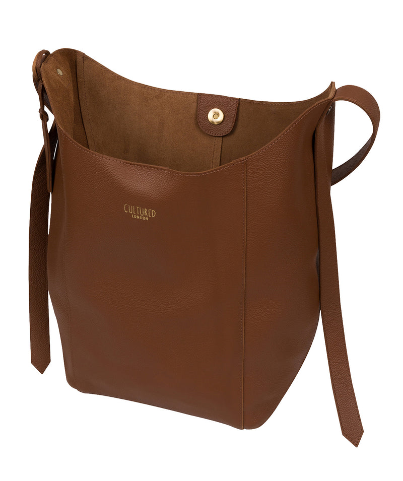 'Harrow' Tan Leather Shoulder Bag