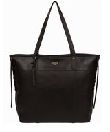 'Bromley' Black Leather Tote Bag