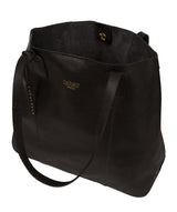 'Kingston' Black Leather Tote Bag