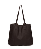 'Kingston' Dark Brown Leather Tote Bag