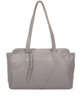 'Astoria' Grey Leather Shoulder Bag