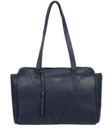 'Astoria' Ink Leather Shoulder Bag