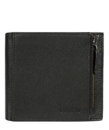 'Wilson' Black Leather Bi-Fold Wallet
