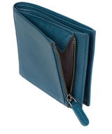 'Wilson' Teal Leather Bi-Fold Wallet