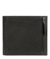 'Wilson' Vintage Black Leather Bi-Fold Wallet