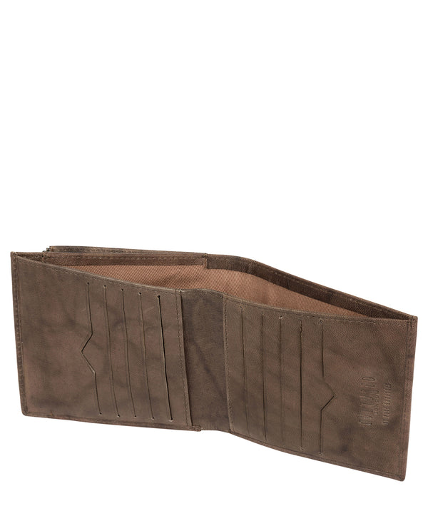 'Wilson' Vintage Brown Leather Bi-Fold Wallet
