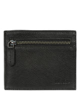 'Victor' Black Leather Tri-Fold Wallet image 1