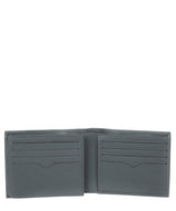 'Victor' Gun Metal Leather Tri-Fold Wallet image 3