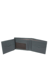 'Victor' Gun Metal Leather Tri-Fold Wallet image 4