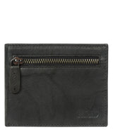 'Victor' Vintage Black Leather Tri-Fold Wallet image 1