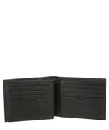 'Victor' Vintage Black Leather Tri-Fold Wallet image 3