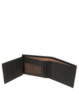 'Victor' Vintage Black Leather Tri-Fold Wallet image 4